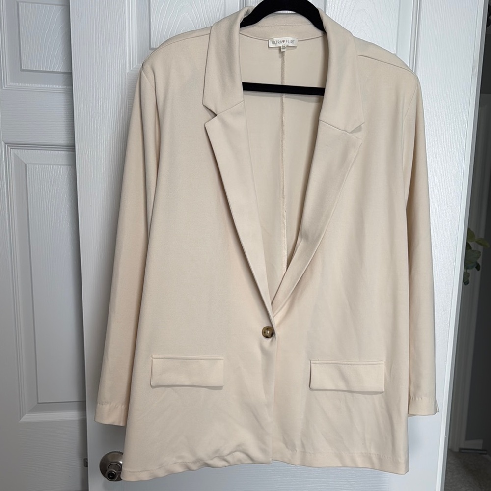 Ultra Flirt- Beige Blazer Jacket